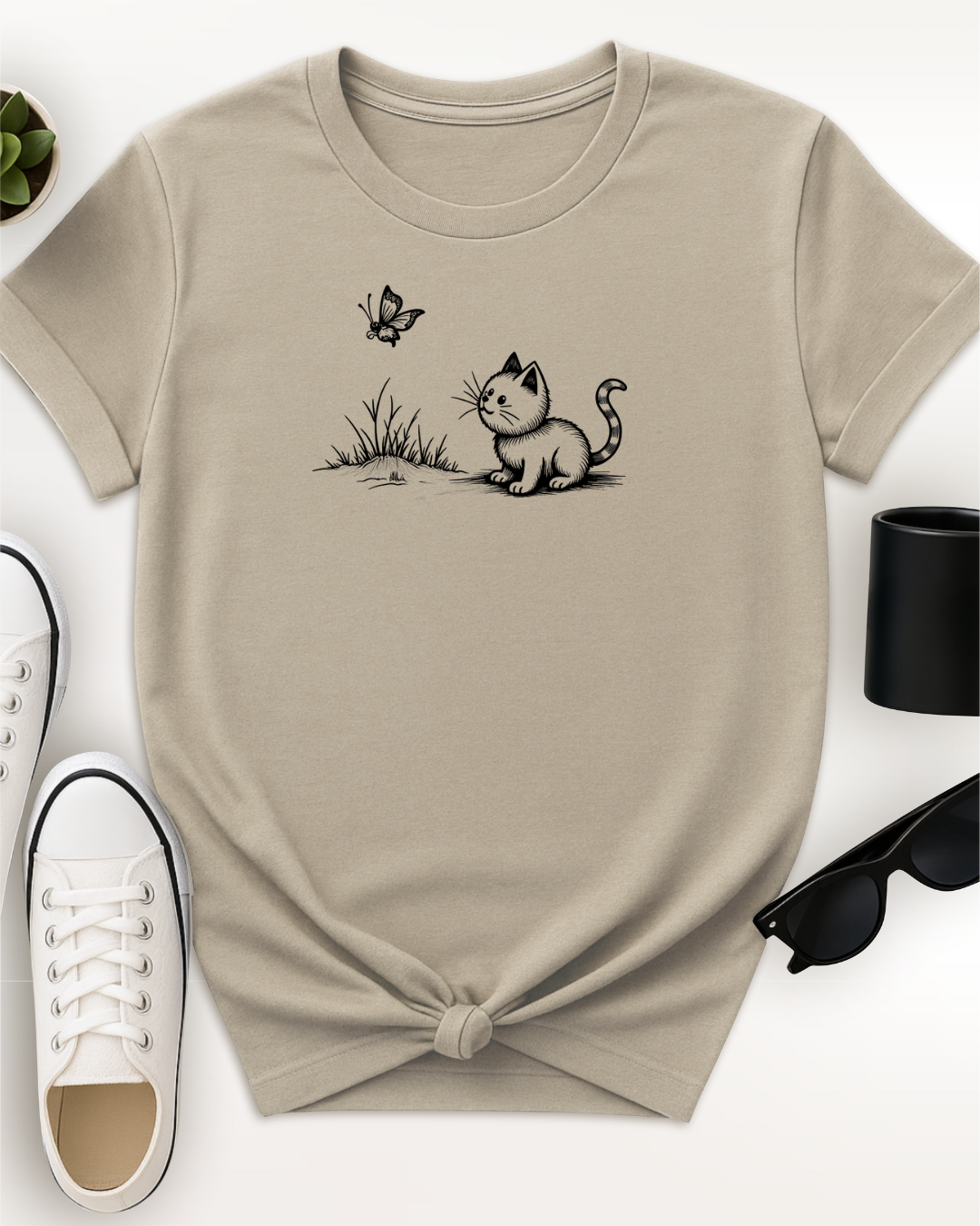 Cat and Butterfly