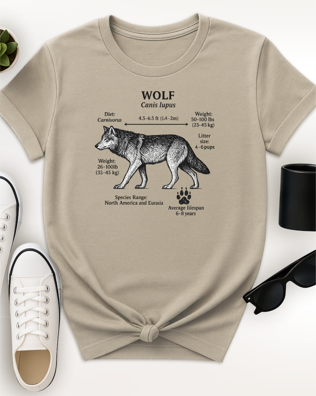 Wolf Facts Tee