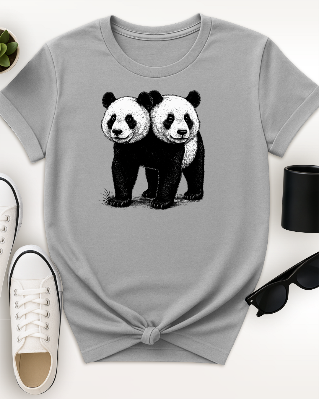 Two Headed Panda