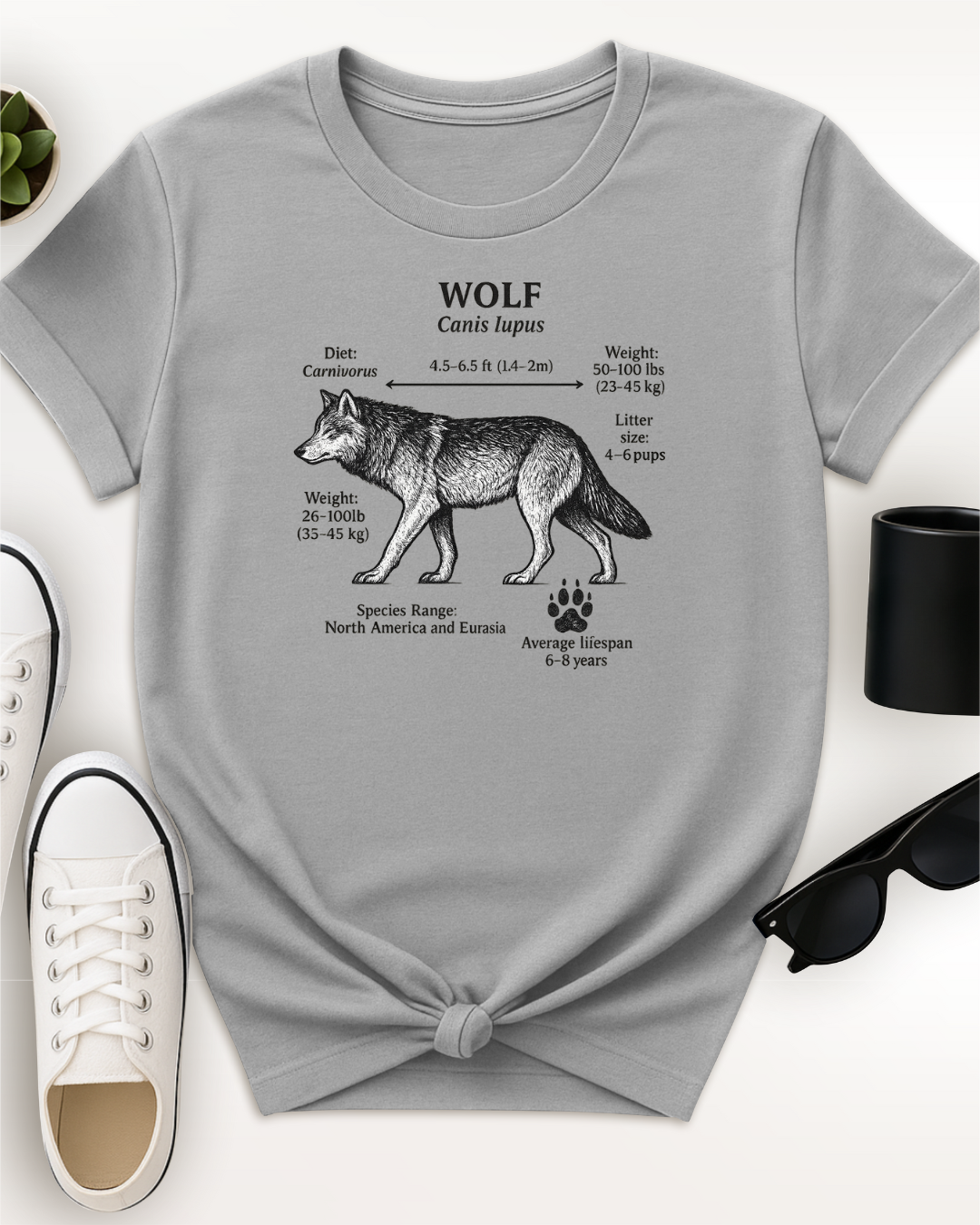 Wolf Facts Tee