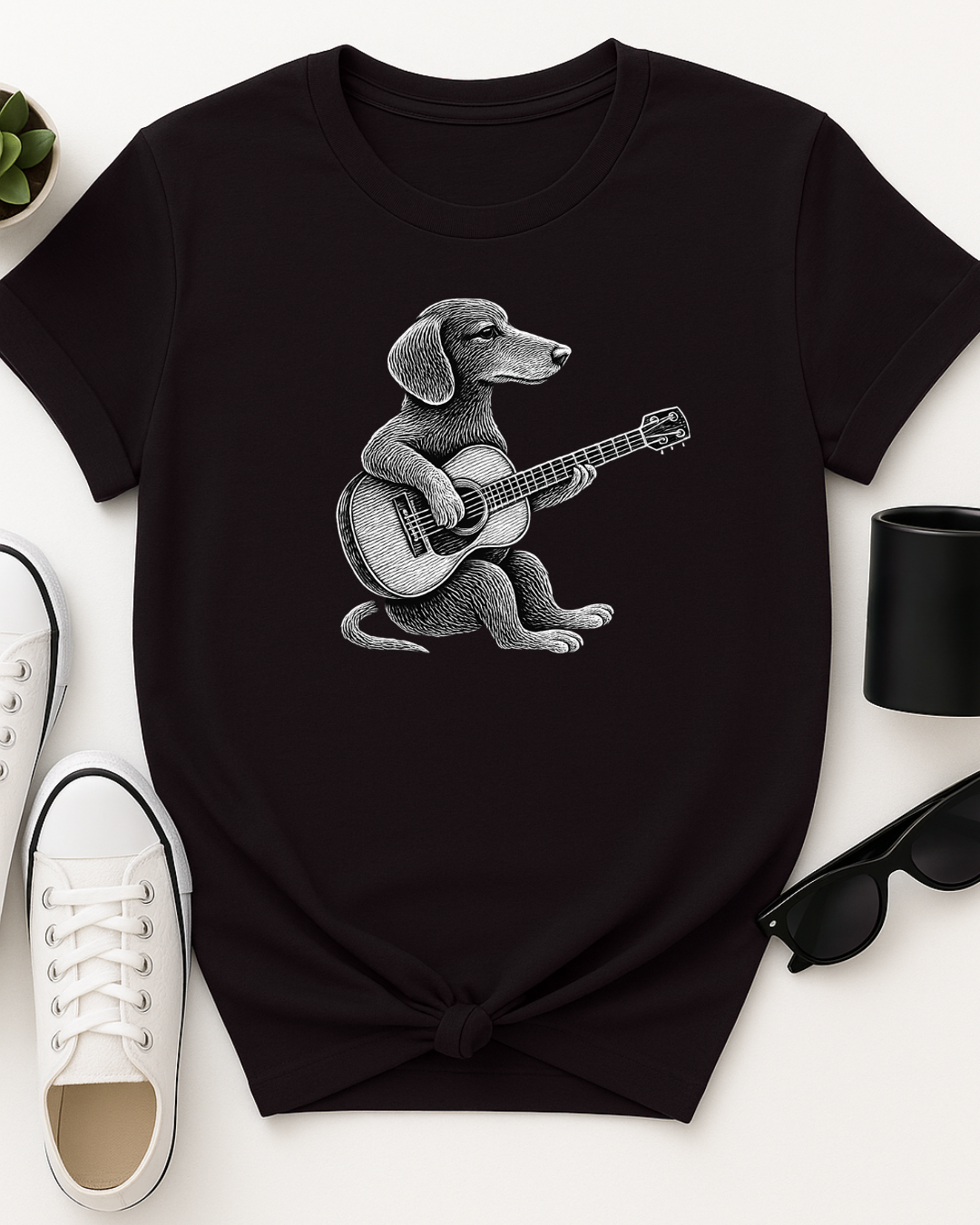 Dog Strumming Guitar