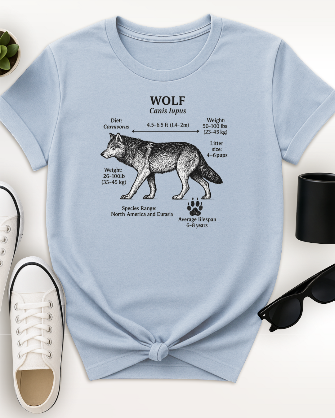 Wolf Facts Tee