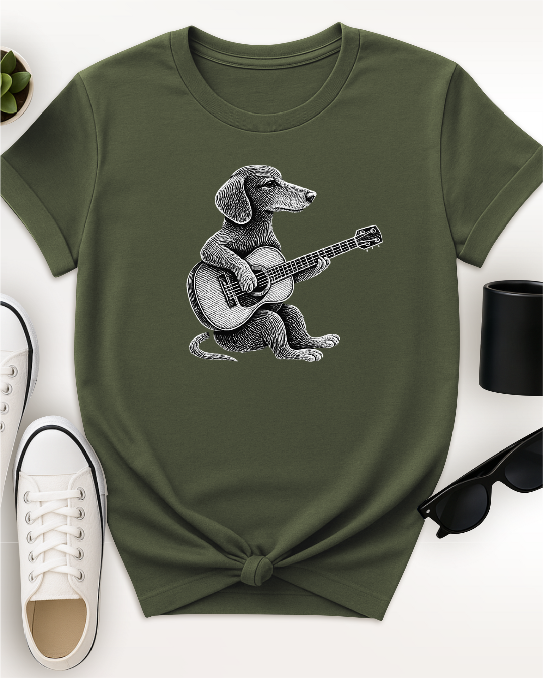 Dog Strumming Guitar