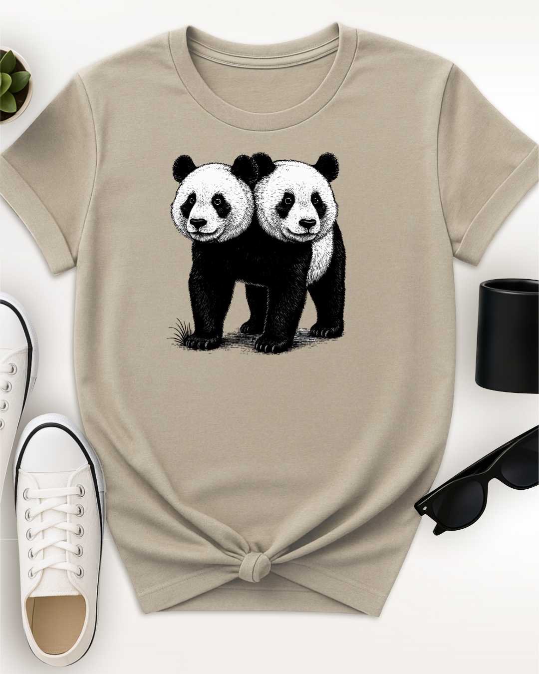 Two Headed Panda