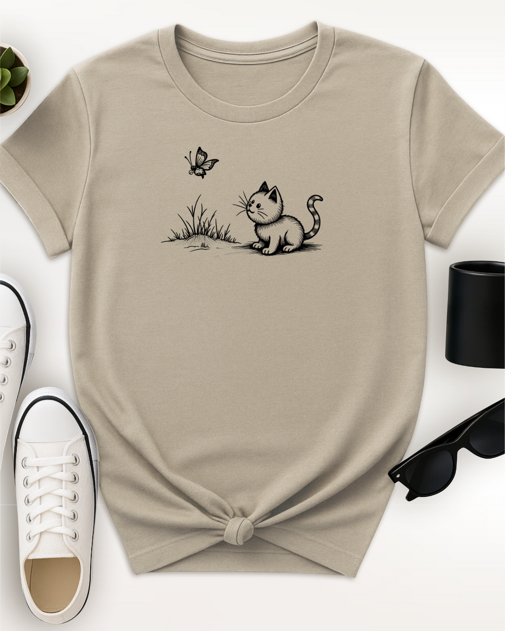 Cat and Butterfly