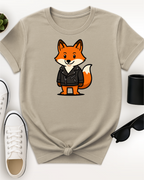 Cool Fox Leather Jacket Tee
