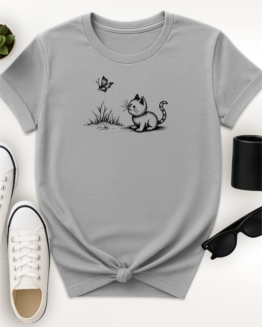 Cat and Butterfly