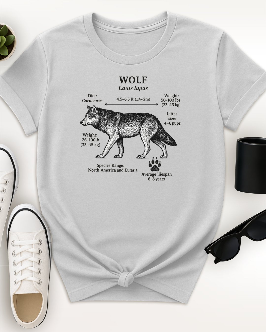 Wolf Facts Tee