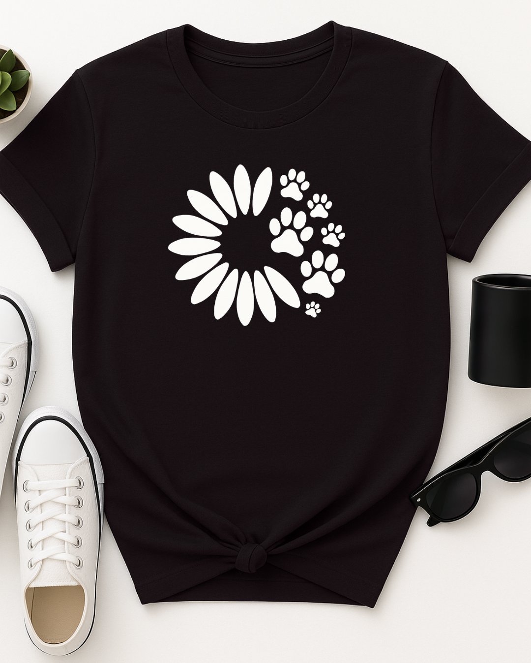 Daisy and Paw Prints