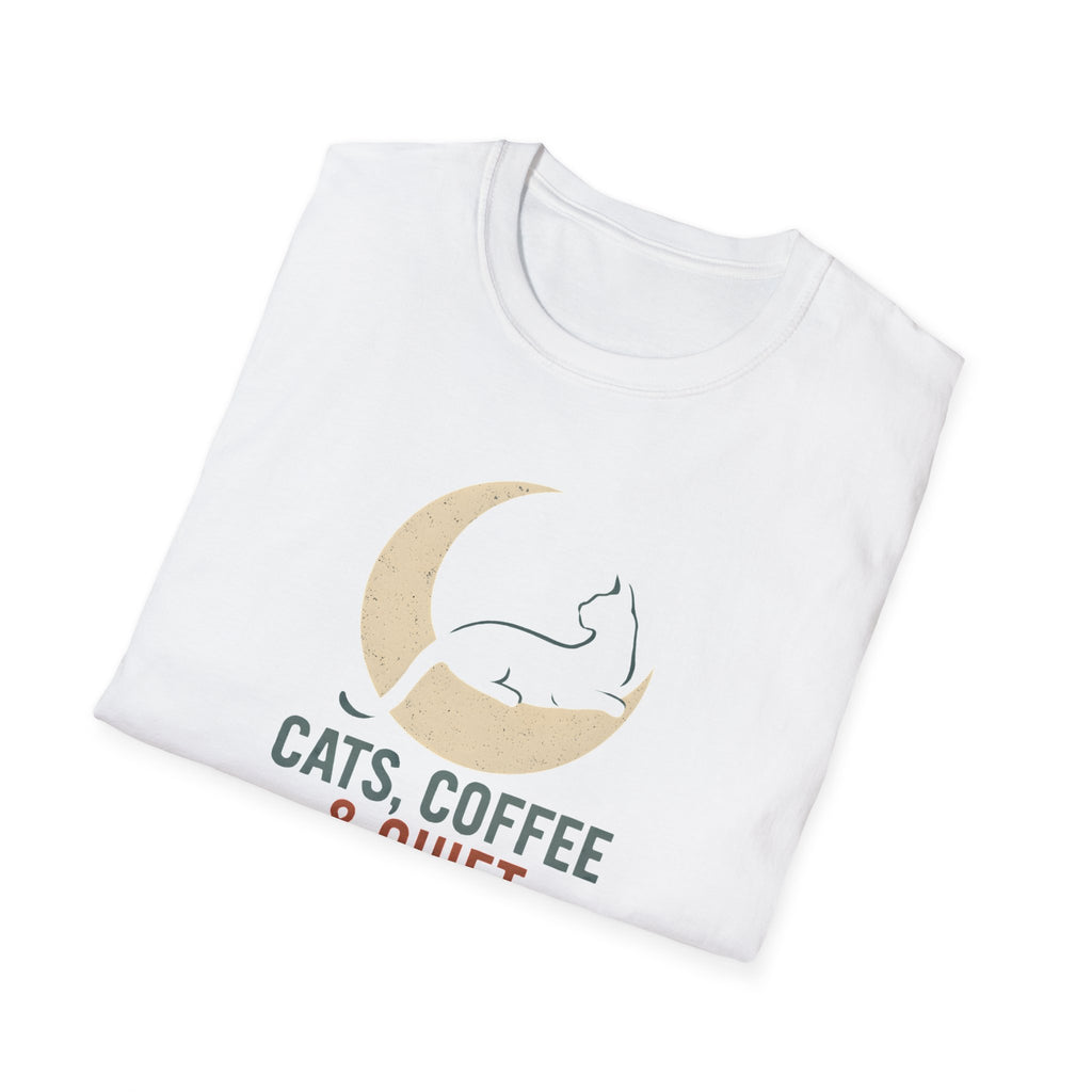 Cats Coffee Quiet Moments T-Shirt