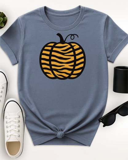 Tiger Print Pumpkin Tee