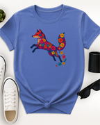 Leaping Floral Fox