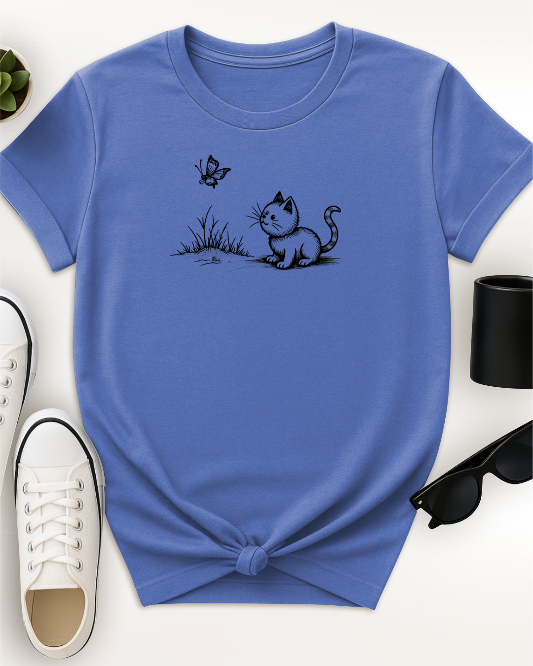 Cat and Butterfly