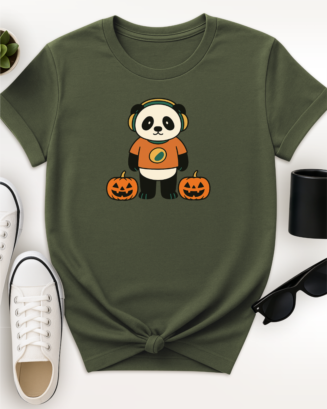 Panda Headphones Halloween
