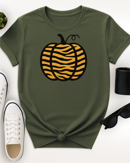 Tiger Print Pumpkin Tee