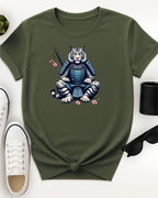 Samurai White Tiger Unisex T-Shirt