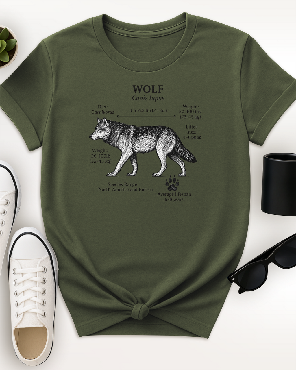 Wolf Facts Tee