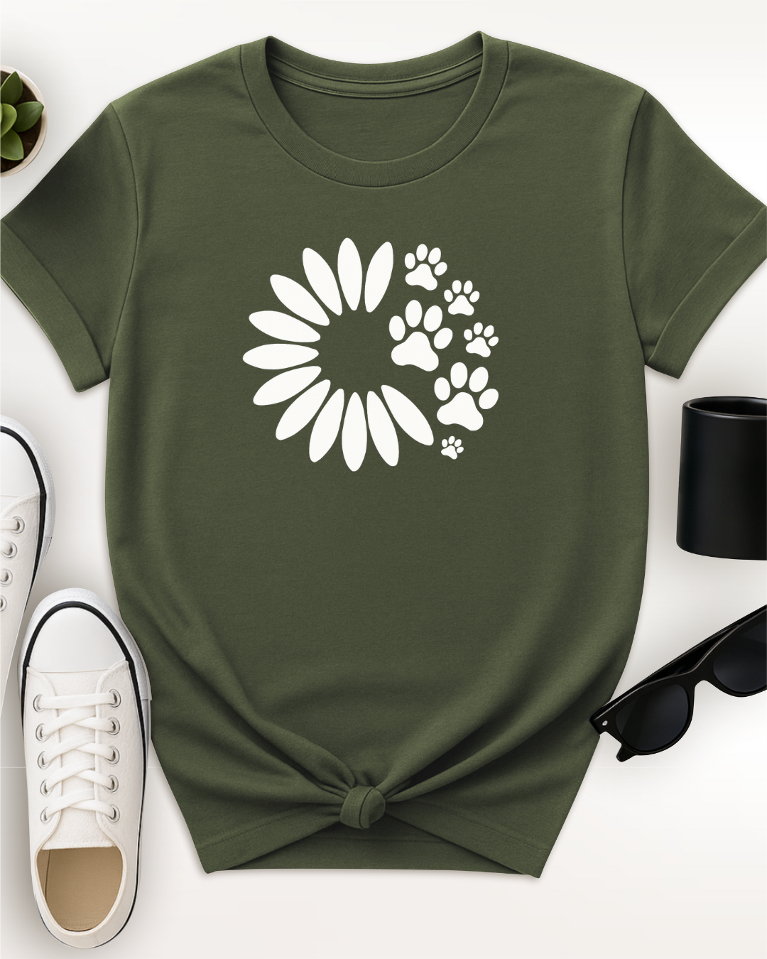 Daisy and Paw Prints