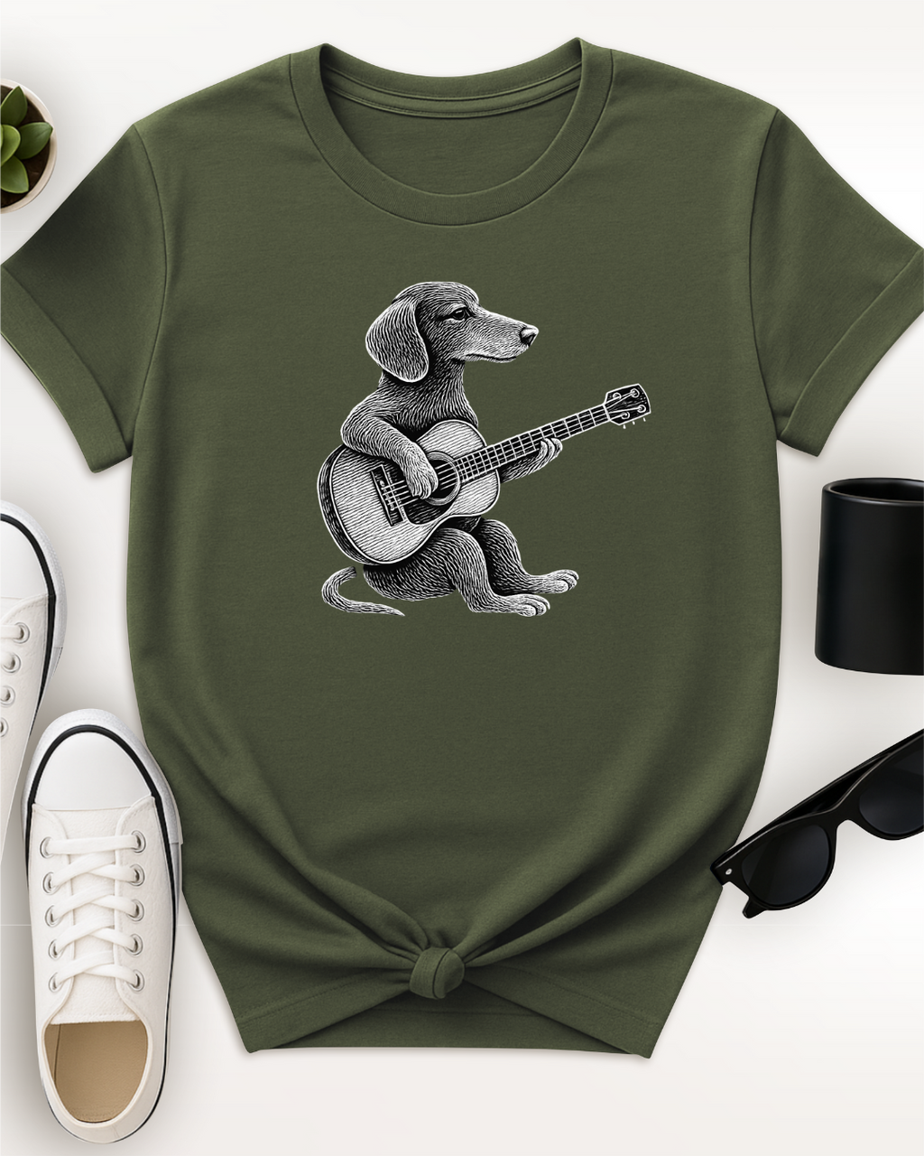 Dog Strumming Guitar